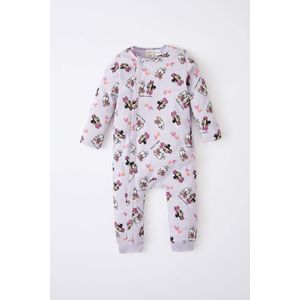 Defacto Minnie Mouse Licenced Long Sleeve Newborn Sleepsuit