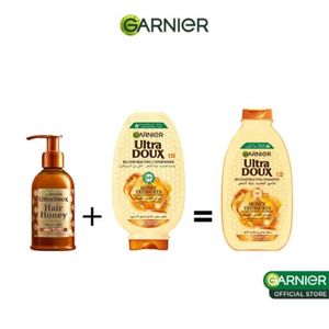 Garnier Ultra Doux Routine Honey Treasures – Sérum + Après‑Shampoing 200 ml = Shampoing 200 ml