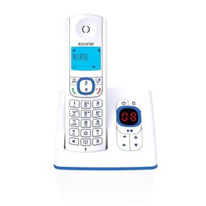 Alcatel F530 Téléphone DECT Identification de l'appelant Bleu, Blanc