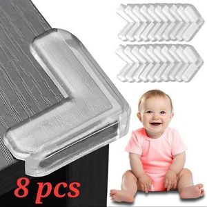 Protecteur de coin de table en silicone pour bébé, housse de protection transparente, anti-collision, housses de protection de bureau pour enfant, sécurité, 08 pièces