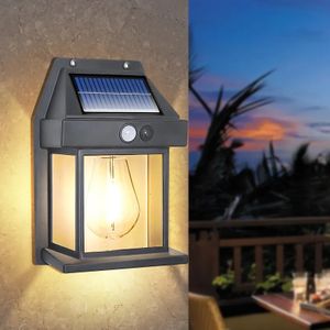 Generic 2X Pieces Lampe solaire jardin avec telecommande, éclairage  extérieur solaire puissant avec détecteur de mouvement à prix pas cher