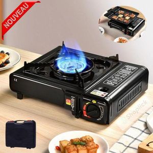 Rechaud à butane portable, camping, cuisson extérieur, randonnée, réchaud à gaz portable, adaptés aux ouragans...