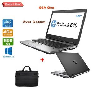 Hp PC Portable Probook 640 Core i3 4eme 250Gb 8GB RAM 14- remis a neuf à  prix pas cher