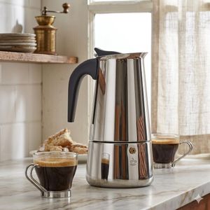 ماكينة قهوة سعة 6 أكواب - ماكينة من الفولاذ المقاوم للصدأ إبريق