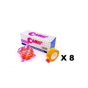 CAMAT 8 Scotchs Transparents 19mmX33m,Tout Type de papier,Cartons,Plastique