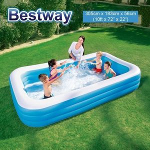 Bestway Piscine familiale grande taille ‎3 boudins 3,05m x 1,83m x 56 cm