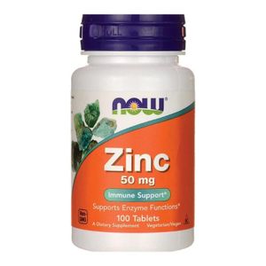 Now Zinc Gluconate 50 mg 100 Tabs - Antioxydant, Soutien Immunitaire, Santé Cellulaire Optimale