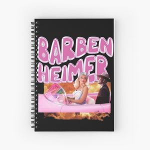 Oppenheimer Barbie pink Spiral Notebook - Bloc note