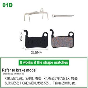 Plaquettes de frein à disque hydrauli semi-métalliques pour vélo,1 paire,pour WinterMANO SRAM AVID HAYES Magura Formula et Scooter