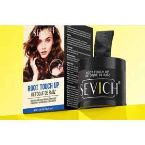 SEVICH Poudre Ombre Capillaire 4G - Couverture Racines & Grisonnements - Noir