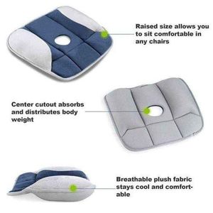 Coussin Siege Orthopédique Bonne Posture contre Douleur Dos / Sciatique / Coccyx