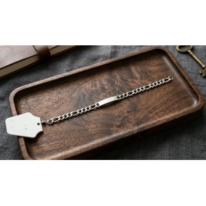 Bracelet gourmette  en Acier Inoxydable - Argenté