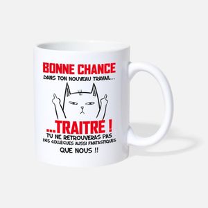 Tasse-Mug Cadeau Collègue Travail - Bonne Chance Pour Trouver de