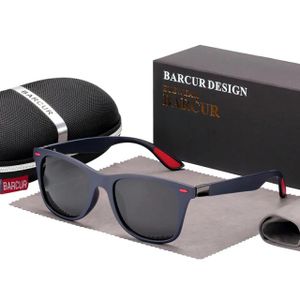 BARCUR Lunettes de soleil de luxe carrées dégradées - Design Élégant et Intemporel  