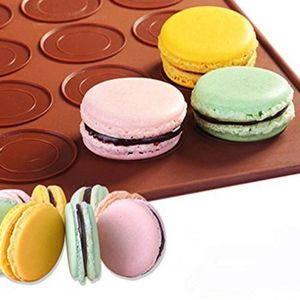 Tapis Macaron Silicone - Plaque à Macarons Noir Rouge