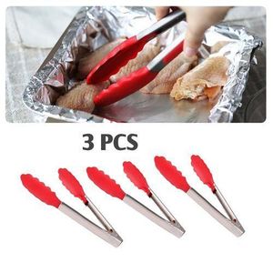Nouvelle 3 PCS pince à barbecue en acier inoxydable 