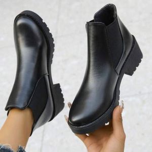 Bottines Chelsea Minimaliste Glissantes