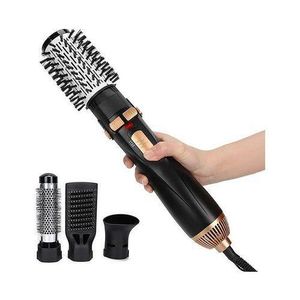 Dsp Brosse sèche Cheveux 4 en 1 Lisseur / bigoudi température réglable Air chaud