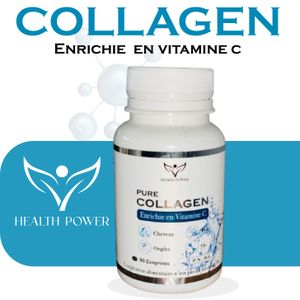 Health Power PURE COLLAGEN Enrichie en Vitamine C 90 Comprimés