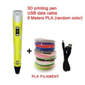 Filament de stylo 3D, recharge de stylo 3D aléatoire 12 couleurs 5 m,  filament PLA 1
