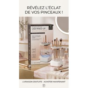 Gl Nettoyeur de pinceaux de maquillage électrique USB (Cosmetic Club)