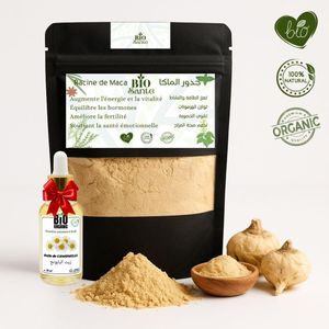 BIO SANTE Racine de maca en poudre pure 200 g + huile de Camomille 30ml gratuit