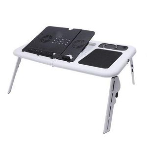 Table Pliable pour Support PC portable avec ventilateur de refroidissement usb