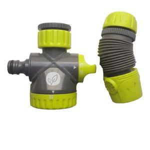 double sortie avec Adaptateur de robinet avec 2 voies connecteur