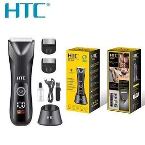 Htc Tondeuse AT-018- Étanche, Lames en Acier, Recharge Rapide 90 Minutes