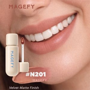 MAGEFY Velvet Up Lip Cream N201 Nude – Rouge à Lèvres Liquide Effet Velours, Texture Douce et Couleur Naturelle