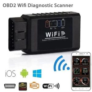 Outil de diagnostic automatique pour iPhone IOS et Android, lecteur de code OBD2, WiFi, ELM327 V 1.5, OBDII, OBD 2, ODB II, ELM 327, V1.5, WAP, FI