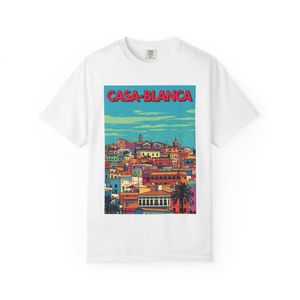 CAPRI T-shirt Design URBAN STYLE VILLE CASA BLANCA & Unisexe en 100% coton 