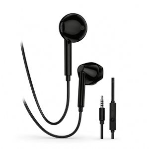 Flair Écouteurs Filaires 3,5 mm avec Microphone – Son Haute Qualité – Clear Sound – Écouteurs Stéréo Intra-Auriculaires – Casque Audio avec Micro – Compatible Smartphone, Tablette et PC