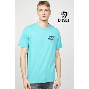 Diesel Industry T-shirt Just Turquoise Col rond