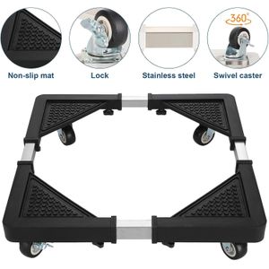 Base Mobile Réglable avec Roulettes pour Électroménager – Support Universel