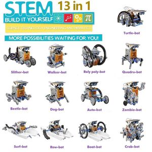 Robot Solaire Scientifique 13 en 1 – Kit Éducatif à Monter Soi-Même pour Enfants, Jeu de Construction et Expérience STEM