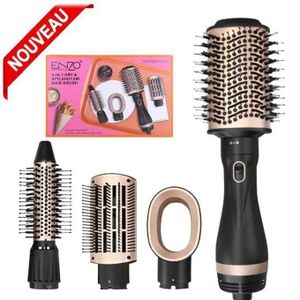 Enzo EnzoProfessional Sèche-cheveux brosse 4 en 1 électronique ensemble de peignes à air chaud lisseur EN-6207