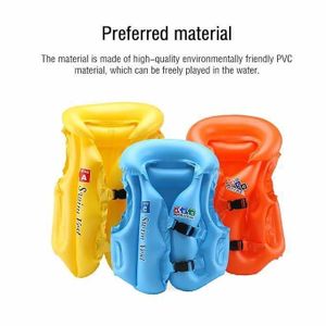 Gilet de Natation Gonflable pour Enfants – Veste de Sécurité Ajustable avec Boucles Rapides, Gilet Flotteur Léger pour Piscine et Plage (Taille B)