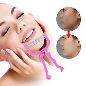 مزيل شعر يدوي فعال جدًا للشعرات الصغيرة في الوجه - وردي