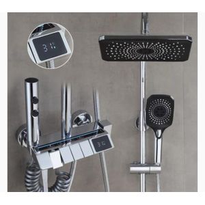 Ensemble colonne douche thermostatique avec mitigeur douche  pour salle de bain