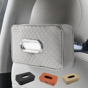 Porte-mouchoirs Pare-Soleil, Boîte à mouchoirs Siège arrière en Cuir (colleur désigne aléatoire)