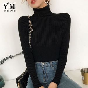 Pulll col roulé femme, Noir