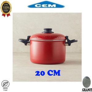 Cem MARMIT GRANIT 20 CM avec couvercle EN GRANIT