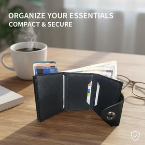 Porte-Cartes Minimaliste et Portefeuille Intelligent