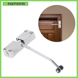 Ferme-Porte Automatique à Ressort avec Rouleau Silencieux - Ralentisseur de Porte en Aluminium - Fermeture Douce pour Porte en Bois