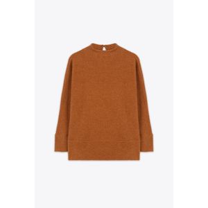 Marwa بلوزة محبوكة برتقالية داكنة