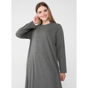 Modanisa Bleu marine - Tissu non doubl - Col chinois - Abaya - Miss Cazibe../