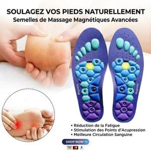  Semelles Orthopédiques Anti-Fatigue et Stimulantes - Taille L
