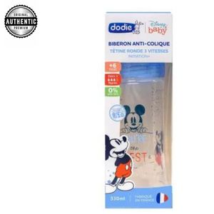 Dodie Biberon Initiation+ Anti-Coliques 3 Vitesses +6m Minnie Fushia 330ml  sur marjanemall aux meilleurs prix au Maroc