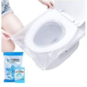 200 غطاء مقعد مرحاض محمول وقابل للاستخدام لمرة واحدة، ورق تواليت مقاوم للماء